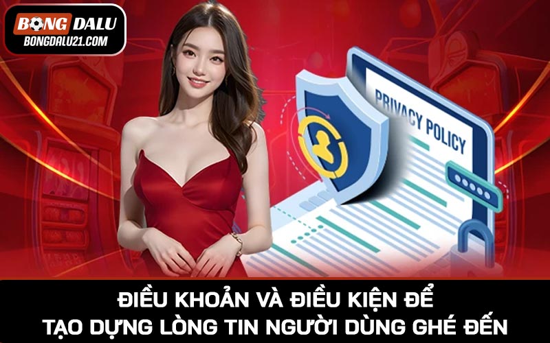 Điều khoản và điều kiện để tạo dựng lòng tin người dùng ghé đến
